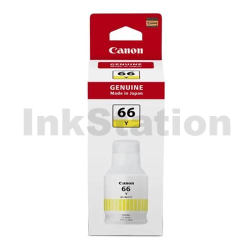 Canon 4 Pack Genuine GI 66 Ink Bottle Combo 1BK 1C 1M 1Y Ink