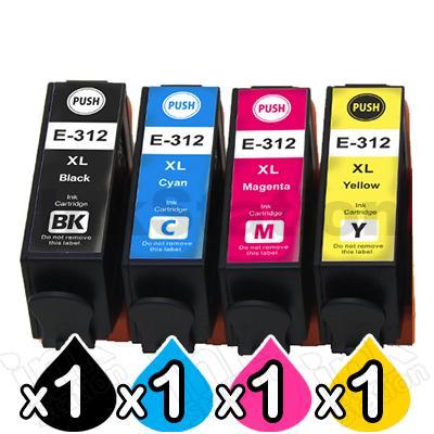 Epson Pack Xl Compatible High Yield Inkjet Cartridge Combo Bk C