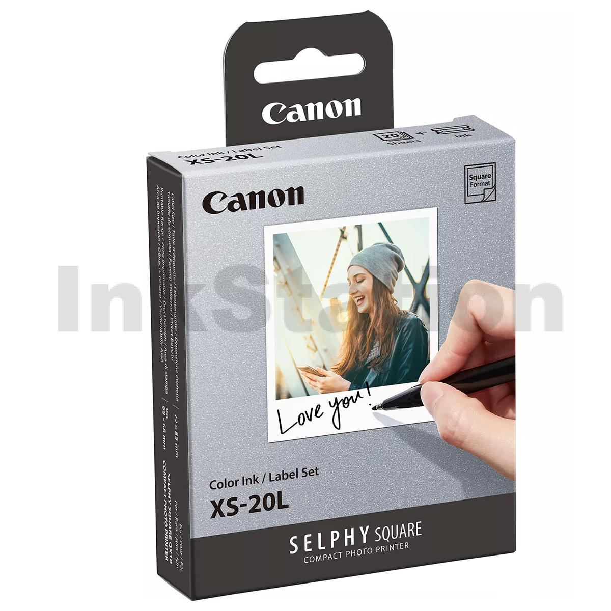 Canon XS 20L Genuine Ink Paper Pack 20 Prints Ink Cartridges