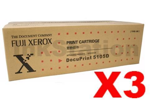 Fuji Xerox 3 X DocuPrint 5105D Genuine Black Toner Cartridge 15 000