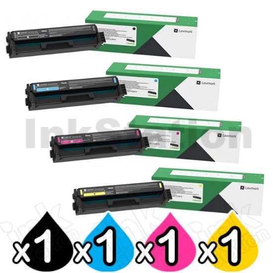 Lexmark 4 Pack CX331 CX431 Genuine Toner Cartridge Combo 20N30K0