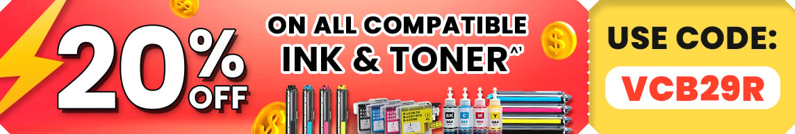 20% OFF on All Compatible Ink & toner