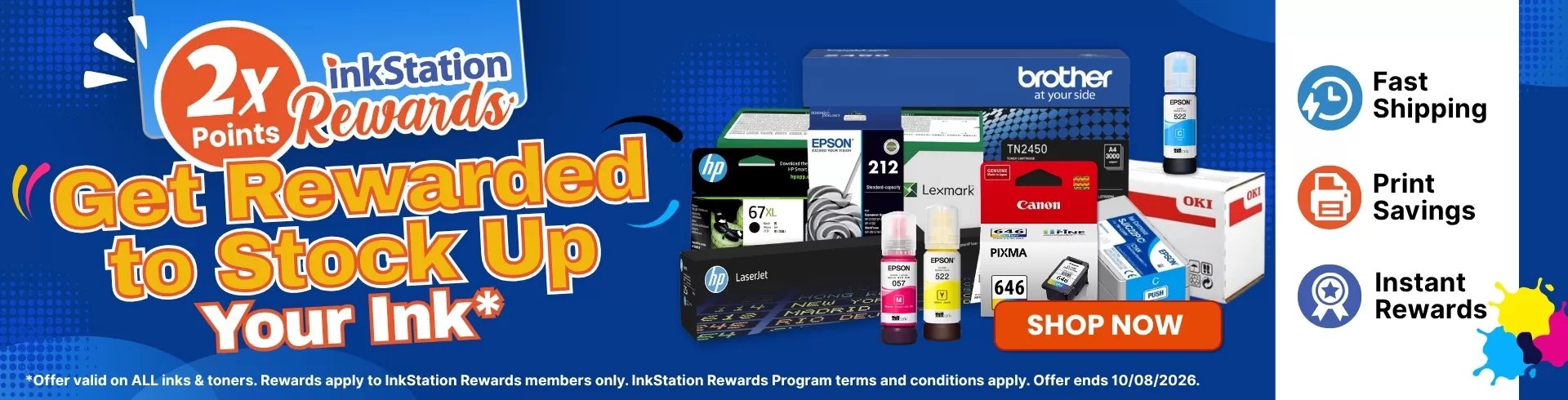 Double Rewards Points Ink & Toner