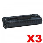 3 x Canon FX-3 Black Compatible Toner Cartridge - 2,700 pages