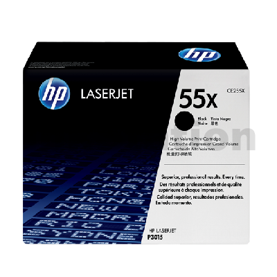 HP 1 x CE255X (55X) Genuine Black High Yield Toner ...