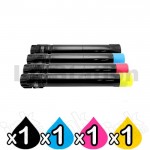 4 Pack Fuji Xerox DocuCentre-IV C2270, C3370, C3373, C4470, C5570 Compatible Toner Cartridges - 26,000 pages (CT201370-CT201373)