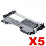 5 x Brother TN-2030 Compatible Toner High Yield - 2,600 pages