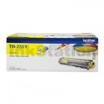 Brother TN-255Y Genuine Yellow High Yield Toner Cartridge - 2,200 pages