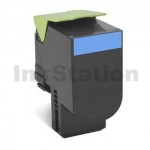 1 x Lexmark (80C8SC0) Compatible CX310 / CX410 / CX510 Cyan Standard Toner Cartridge - 2,000 pages