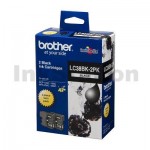 Genuine Brother LC-38BK2PK Black Twin Pack [2BK] - 300 Pages each