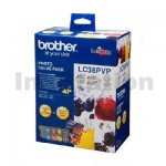 Genuine Brother LC-38PVP Photo Value Pack [BK+C+M+Y+Photo Paper]