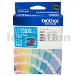 Genuine Brother LC-135XLC High Yield Cyan Ink Cartridge - 1,200 Pages