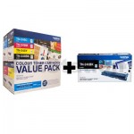 5-Pack Brother TN-240 Genuine Toner Value Pack [2BK,1C,1M,1Y]