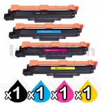 4 Pack Brother TN-253 / TN-257 Compatible Toner Combo [1BK,1C,1M,1Y]