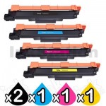 5 Pack Brother TN-253 / TN-257 Compatible Toner Combo [2BK,1C,1M,1Y]