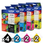 10 Pack Genuine Brother LC-23E Ink Cartridge Combo [4BK,2C,2M,2Y]