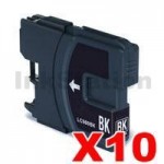 10 x Brother LC-39BK Compatible Black(High-Capacity) - 300 pages
