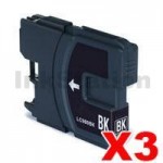 3 x Brother LC-39BK Compatible Black(High-Capacity) - 300 pages