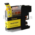 Compatible Brother LC-133Y Yellow Ink Cartridge - 600 Pages