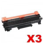 3 x Brother TN-2450 High Yield Compatible Toner Cartridge - 3,000 pages