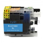 Compatible Brother LC-135XLC Cyan Ink Cartridge - 1,200 Pages