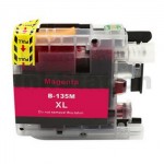 Compatible Brother LC-135XLM Magenta Ink Cartridge - 1,200 Pages