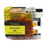 Compatible Brother LC-135XLY Yellow Ink Cartridge - 1,200 Pages