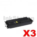 3 x Non-Genuine alternative for TK-479 Black Toner Cartridge suitable for Kyocera FS-6025MFP, FS-6030MFP, FS-6525MFP, FS-6530MFP - 15,000 pages