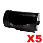 5 x Compatible Fuji Xerox DocuPrint M355df, P355d Black High Yield Toner - 10,000 pages (CT201938)
