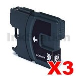 3 x Brother LC-67BK Compatible Black