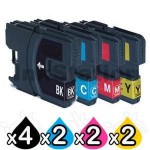 10 Pack Brother LC-67 Compatible Ink Combo [4BK,2C,2M,2Y]