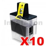 10 x Brother Compatible LC-47BK Black Ink Cartridge - 500 pages