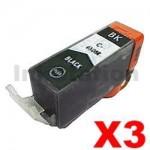3 x Canon PGI-650XLBK Compatible Black High Yield Inkjet Cartridge
