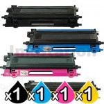 4-Pack Brother TN-240 Compatible Toner Combo [1BK,1C,1M,1Y]