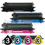 3 sets of 4-Pack Brother TN-240 Compatible Toner Combo [3BK,3C,3M,3Y]