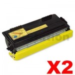 2 x Brother TN-6600 Black Compatible Toner Cartridge 6,000 pages