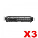 3 x Brother TN-251BK Compatible Black Toner Cartridge - 2,500 pages