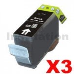 3 x Pack Canon PGI-5BK Compatible Black Inkjet Cartridges (with Chip)