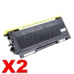 2 x Brother TN-2025 Black Compatible Toner Cartridge - 2,500 pages