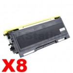 8 x Brother TN-2025 Black Compatible Toner Cartridge- 2,500 pages