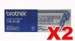 2 x Brother TN-2130 Genuine Toner - 1,500 pages