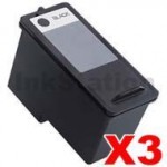 3 x Dell 948 Black (YN236 Series11-BK) Compatible Inkjet Cartridge - High capacity