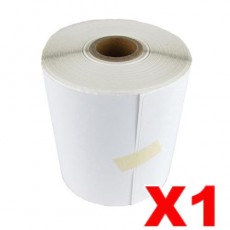 1 Roll Perforated Direct Thermal Labels White 100mm X 150mm - 350 Labels per Roll (Roll diameter 10.5cm)