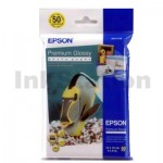 Epson C13S041729 Genuine Premium Glossy Photo Paper 255gsm 4 inches x 6 inches - 50 sheets