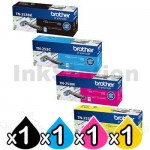 4 Pack Brother TN-253 Genuine Toner Combo [1BK,1C,1M,1Y]