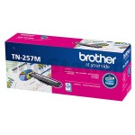 Brother TN-257M Genuine Magenta Toner Cartridge - 2,300 pages