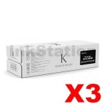 3 x Genuine Kyocera TK-8729K Black Toner Cartridge TASKalfa 7052, TASKalfa 8052 - 70,000 pages