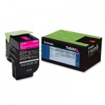 1 x Lexmark (70C8XM0) Genuine CS510 Magenta Extra High Yield Toner Cartridge - 4,000 pages