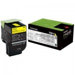 1 x Lexmark (70C80Y0) Genuine CS310 / CS410 / CS510 Yellow Standard Yield Toner Cartridge - 1,000 pages