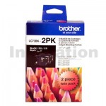 Genuine Brother LC-73BK2PK Black Twin Pack [2BK] - 600 Pages each